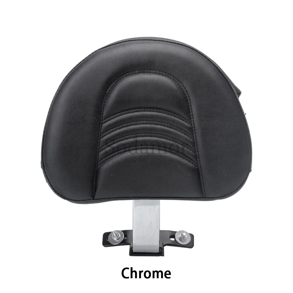 Motorrad Schwarz Verstellbar Hinten Fahrer Beifahrer Rückenlehne Einsteck Sissy Bar Sitz Für Harley Heritage Softail Classic FLSTC 2007-17