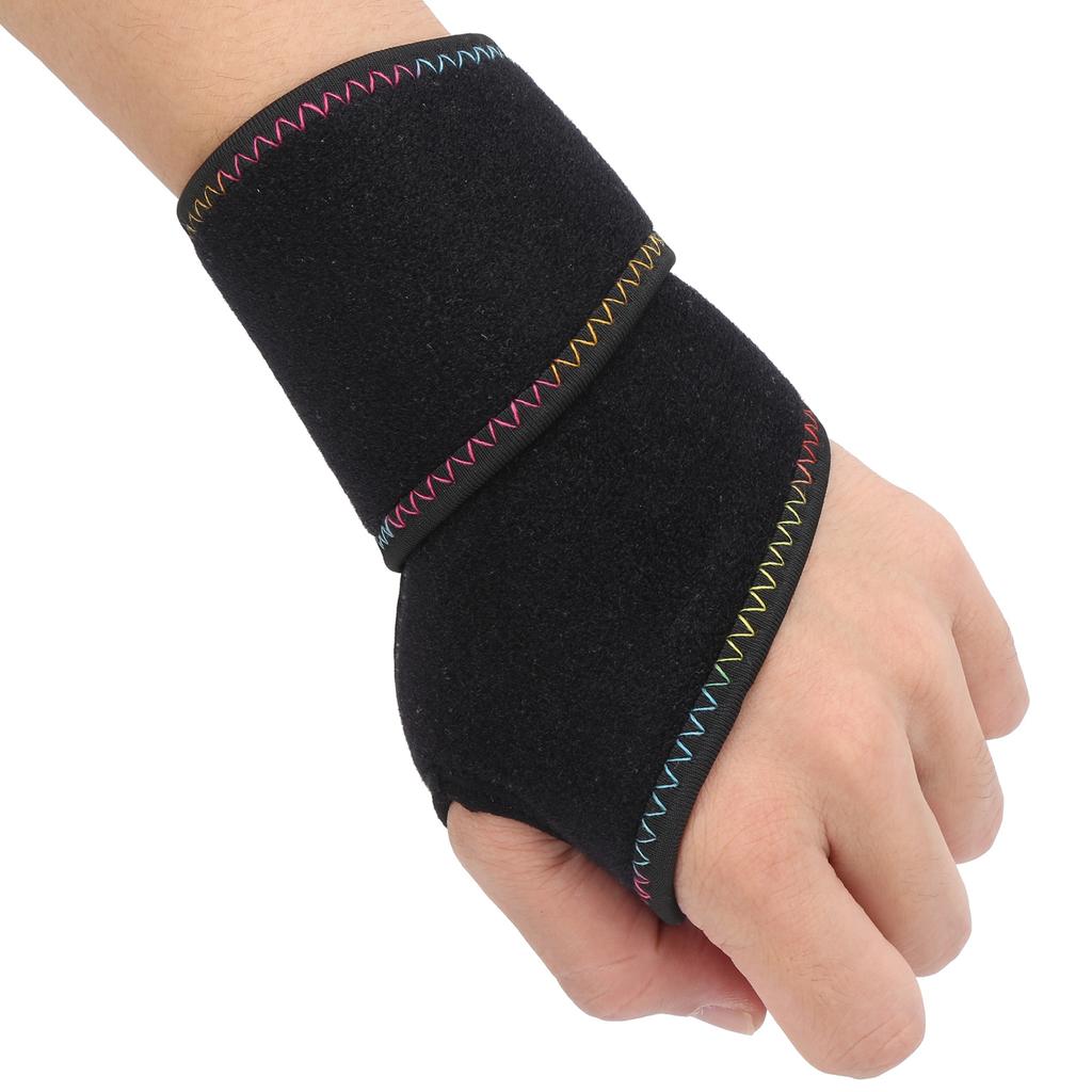Nadgarstek Wsparcie Sportowe Elastyczna Opaska Uciskowa Regulowany Ochraniacz Bezpieczeństwa na Nadgarstek Czarny