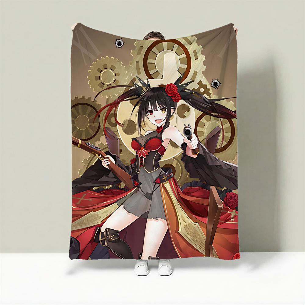 

Anime D-Date A Live Throw Lightweight 240g Flannel Blanket Soft Skin-friendly for Summer Cooling 75cmx90cm