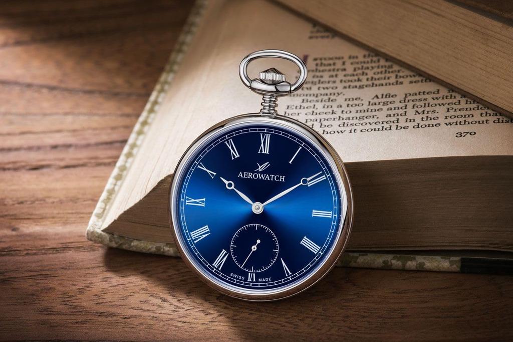 Aerowatch Taschenuhr Mechanisch Kleine Sekunde Swiss Made 50832 AA01 Handaufzug Herren