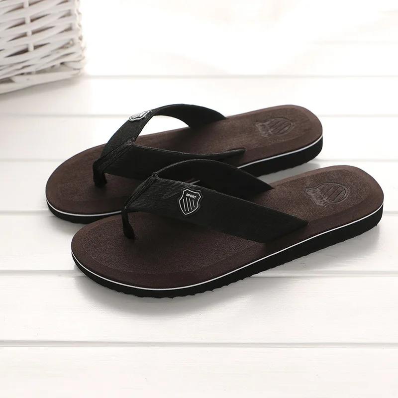 Fashion 2025 Men New Summer Shoes Men Flip Flops High Quality Beach Sandals Anti-slip Zapatos Hombre Casual Shoes Man Slippers Zapatos