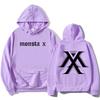 MONSTAX Boy Band Coreana Felpe alla Moda 2025 EP The X Stampa Grafica Felpe a Manica Lunga Autunno Pullover Donna Unisex
