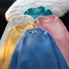 Maglione Unisex a Maglia Grossa Tinta Unita Caldo Invernale Vestibilità Larga Girocollo Pullover per Adolescenti