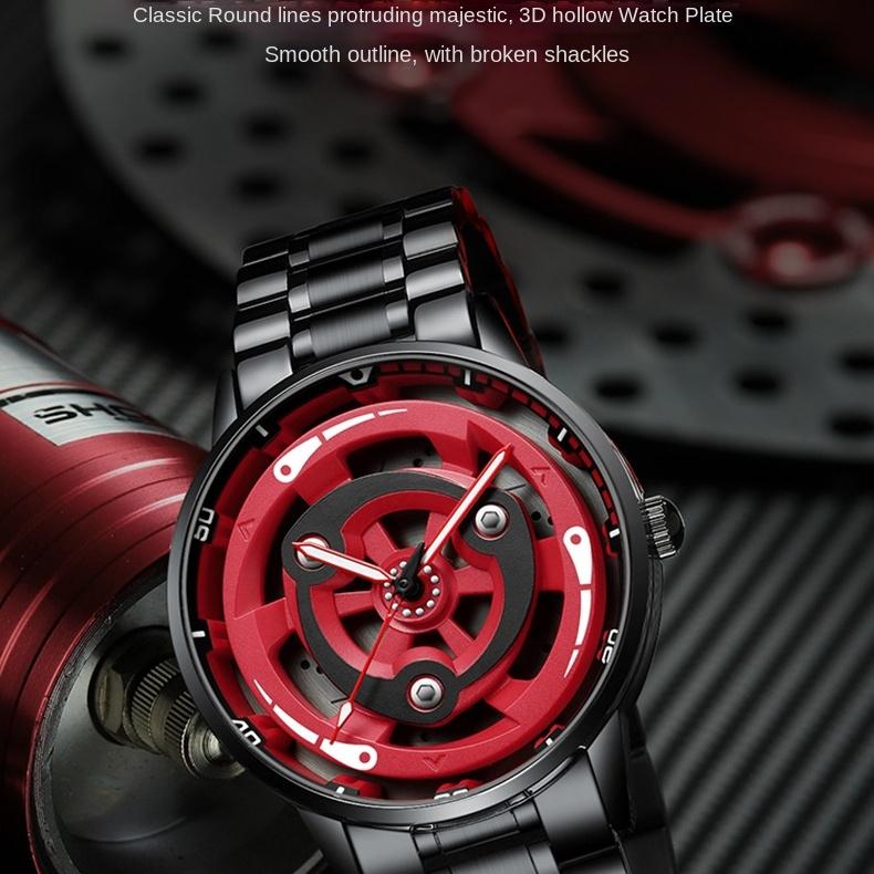 SVJ Uhr Herren Radaugen Modifizierte rotierende wasserdichte Räder Lokomotive Seele Herrenuhr Quarzuhr