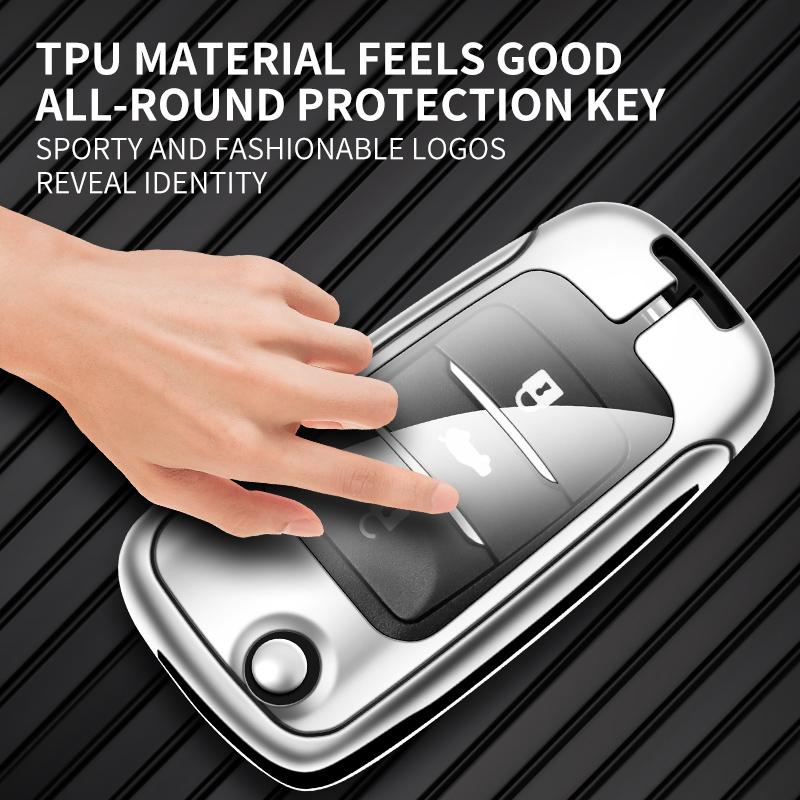 Zinc Alloy Leather Car Key Case Changan Cs55 Cs75 Cx70 Eado Cx20 Alsvin Cs15Ev Cs35 Plus Cs15 Cs95 Raeton Keychain Car Key Case