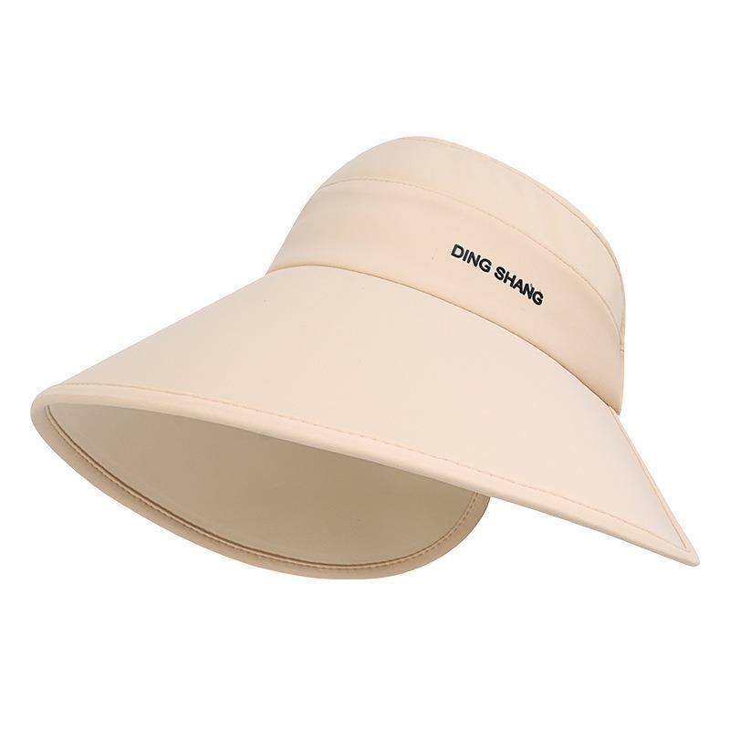 Casual Wide Summer Brim Hat Soft Ice Silk With Letter Design For Safety Sun