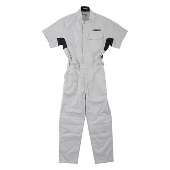 Mechanic Suit Short Sleeve WY8002 Light Gray XL Size [Yamaha Motor] 90792-M061X