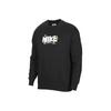 Nike Premium Logo Knit Loose Round Neck Long-Sleeve Sweatshirt Men Tops Black FN0254-010