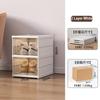 Shoe Storage Organizer Cabinet Drop Front Plastic Foldable Shoe Storage Box Entryway Sneakers Stackable Shoe Display Holder Rack