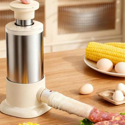 Stainless Steel Large Manual Sausage Maker Meatball Maker Sausage Stuffer Homemade Use Filler Tool Meat Ball Mold Machine