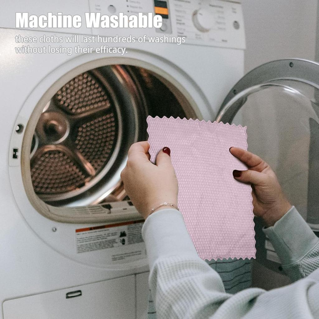 5 Pcs Extra Soft Microfiber Cleaning Cloths – High-Absorbency, Quick-Drying, and Non-Scratch for Electronics, Glass, Windshields, and Kitchen