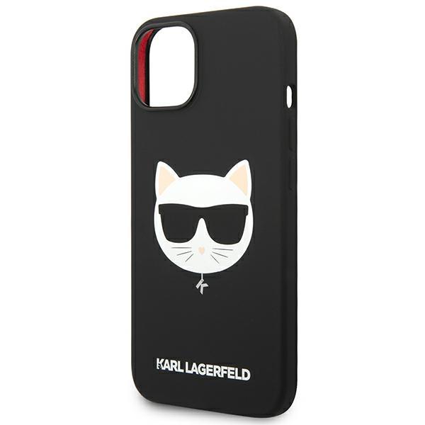 Karl Lagerfeld Klhmp14Mslchbk Iphone 14Plus / 15 Plus 6,7 Hardcase Czarny/Black Silicone Choupette Head Magsafe