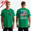 Men DDay 82nd Anniversary 19442026 TShirt Normandy Honor History US Flag Soldier Print DoubleSided Casual Cotton Tee Tops
