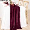 Practical European Style Velvet Table Runner Non-slip Extended Table Linen Rectangular Wedding Table Cloth New Year