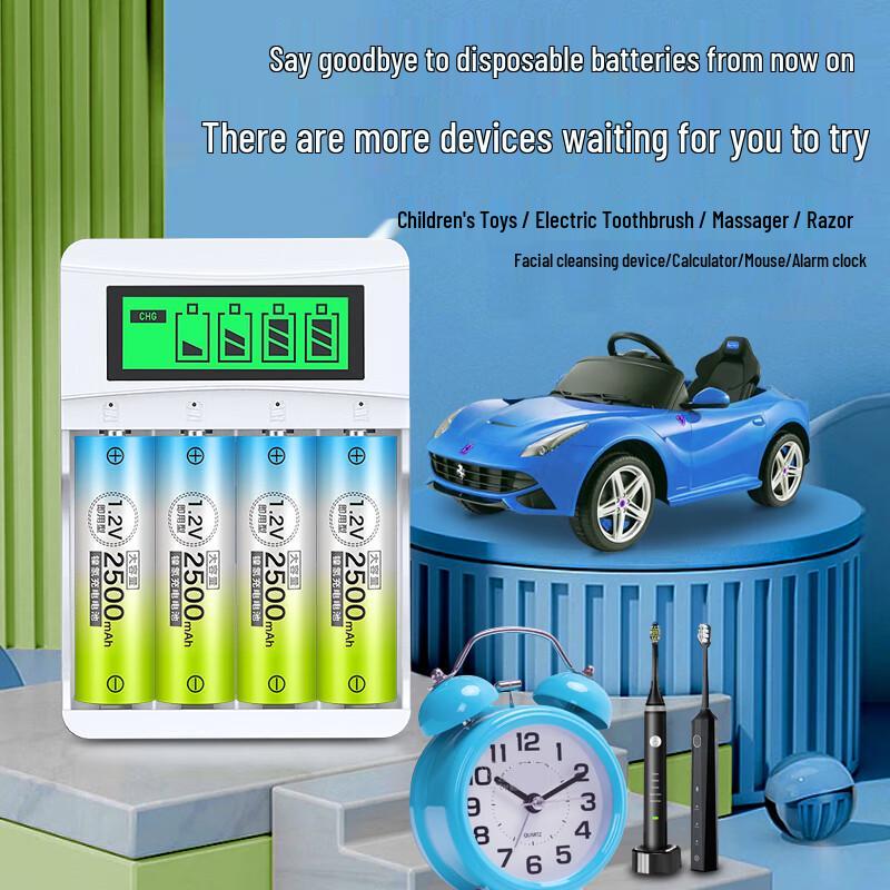 Delipow NiMH Rechargeable Batteries CN Plug (adapter Included)