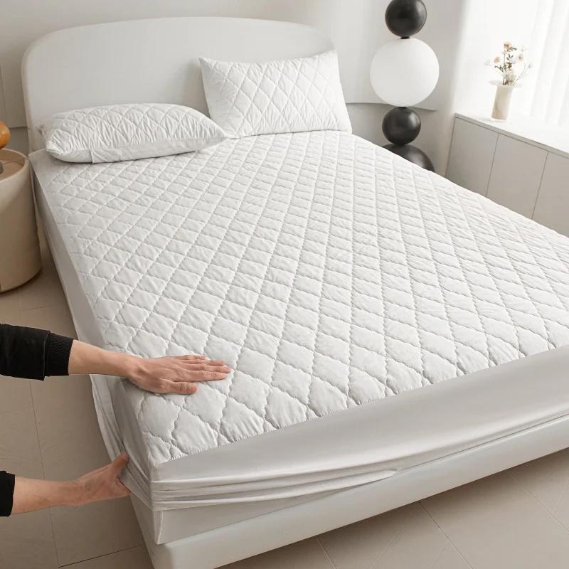 New Waterproof Thicken Mattress Covers Adjustable Fitted Sheets Bed Covers Mattress Pad Protector Sheets For Bed