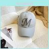 American Style Embroidered M Letter Baseball Cap With Sun Protection For Casual Wear