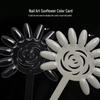 Sunflower Nail Art Display Board: 12-Color Lollipop Tips, 10 Pieces/Bag