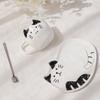European Ceramic Cat Ceramic Mug Dessert Plate Set Cartoon Animal Mug Simple Couple Cup Kitchenware 200ML Mug Exquisite Gift