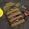 Multifunctional Roll Up Tool Bag Large Capacity Oxford Hanging Tool Bags Wear-Resistant Electrician Hardware Tools Organizer