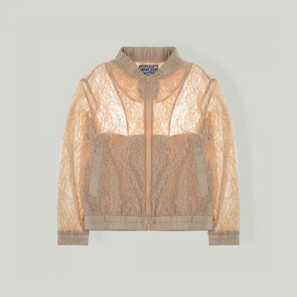 People Of The World Sheer Lace Blouson Jacket 25fw