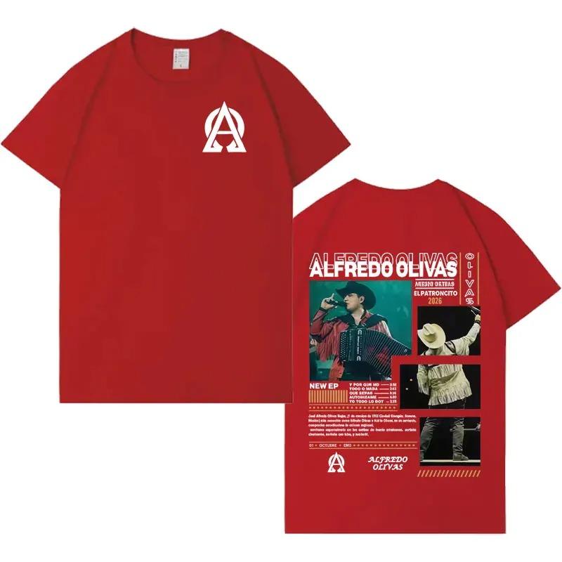 Alfredo Olivas 2026 New Album Tide Graphic Tee Unisex Harajuku Y2K Casual Bestselling Crewneck 100 Cotton Short Sleeve