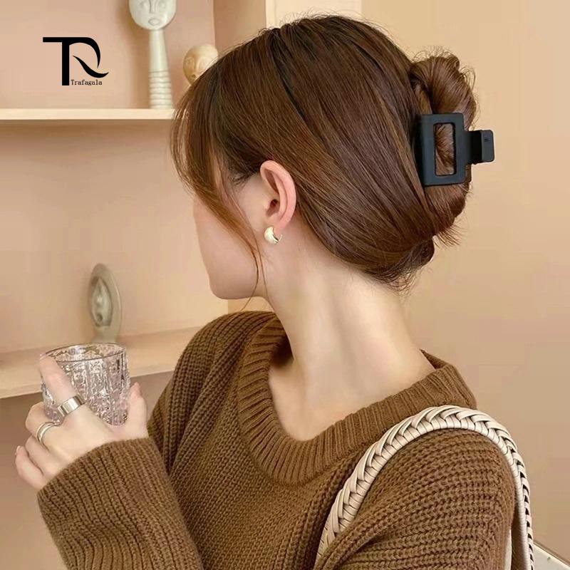 TrafagaLa Women Hair Clip Claws 2022 New Solid Sweet Hairpins Barrette Crab Hair Clips Headwear for Girls Hair Accessories