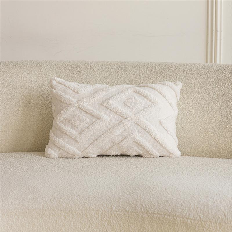 Diamond Geshu Samtkissenbezug Modern Schlicht Heimdekoration Kissenbezug Wohnzimmer Einfarbig Sofakissen Kissen