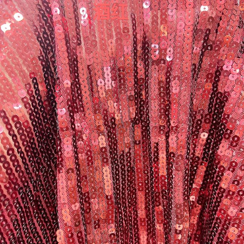 Wide 125cm Lolita Style Embroidered Beaded Chiffon Dress Fabric with Pleats DIY Sewing Women Clothes Skirts Dresses Handmade