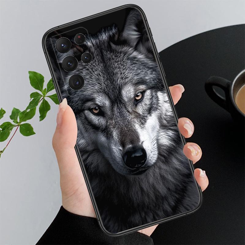Phone Case For Samsung A55 A16 A56 A36 A35 A15 A53 A54 A33 A34 A25 A05S A52 A52S A14 A26 A71 Animal Wolf