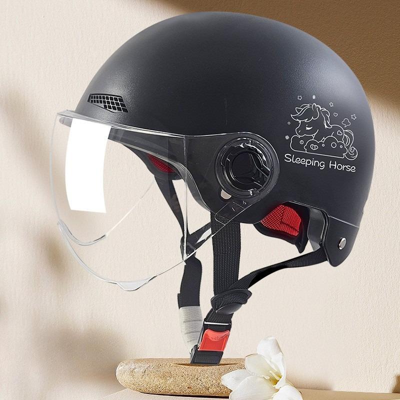 Electric Vehicle Four-season Helmet Motorcycle Helmet Summer Sun Protection Women's Helmet Men's Electric Vehicle Half Helmet