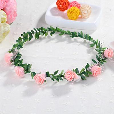 Süße Mädchen Frauen Braut Rose Blume Krone Stirnband Kranz Party Hochzeit Braut Girlande Haarband Kopfbedeckung