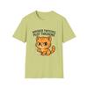 Unisex Softstyle T-Shirt Chibi Cat Humor Whisker Twitches Plot Thickens Mystery