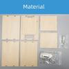 DIY Wooden Mechanical Combination Lock Box Kit Science Model Uncharged Natural Wood ConstructionNo Battery Required