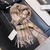 Cashmere scarf women's long autumn and winter plaid scarf birthday gift for men and women