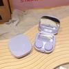 Invisible Contact Lens Case with Mirror: Small, Leak-Proof, Double-Compartment Storage