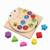 Drewniane Zabawki 3D Magnetyczna Gra w Wędkowanie Kształt Biedronki Dopasowywanie Klocków Puzzle Ze Zwierzętami Edukacja Wczesnoszkolna