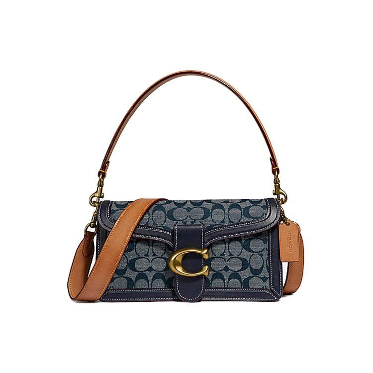 

Coach Tabby 26 Chambray Full Print Leather Bag Women Handbags Denim-Blue 3700-B4RA3 Basic Set (Bag+Dust Bag)
