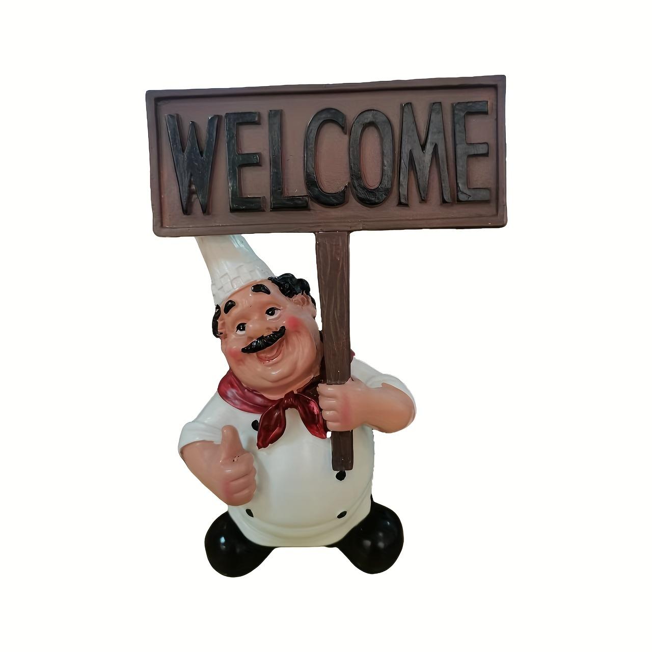 

Шикарный европейский держатель для вина и бумажных полотенец на тему шеф-повара с доской для сообщений - Идеально подходит для декора кухни, кафе или бара welcome