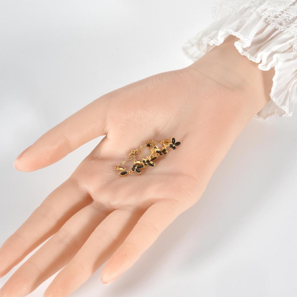 ANDYWEN 925 Sterlingsilber Gold Klar Schmetterling Zirkonia Kette Hängeohrring Feiner Schmuck Rock Punk Mode Kristallclips Hochzeit