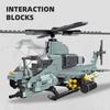 KNEW BUILT Helicopter Fighter Jet Building Block Toys-Boys' Favorite Plane DIY Puzzle FunHoliday Gifts for KidBirthday Party
