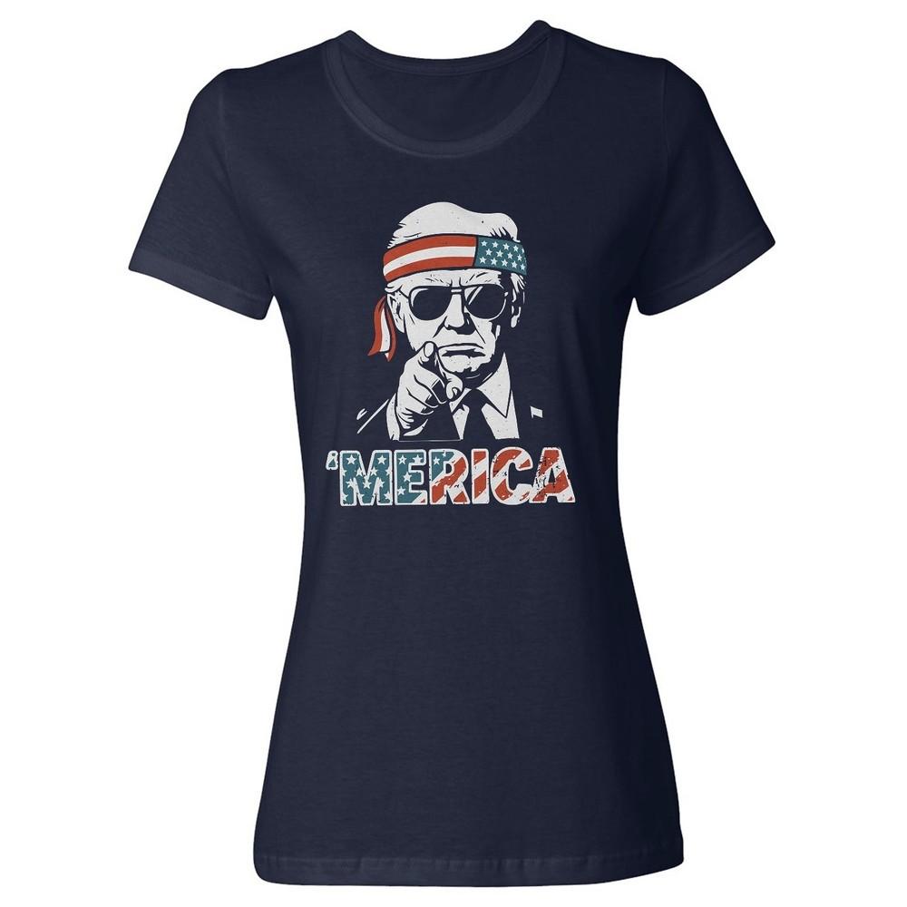 4th of July American Independence Day - 47 Merica Ladies Crewneck T-Shirt Unisex T-Shirt L