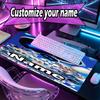 Benutzerdefinierter Name Personalisierte Kosmische Bot Crew Muster Mauspade, Laptop PC Schreibtischmatte, Dekorative Schreibtischmatte für Zuhause Tastaturpad Geschenk