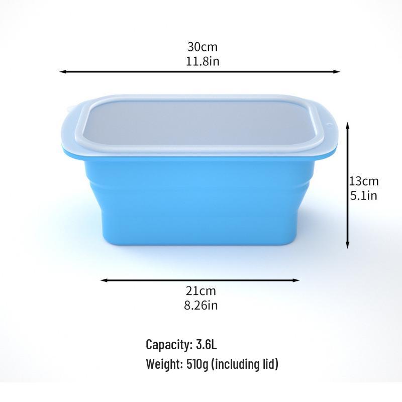 Extra Large Foldable Silicone Ice Cube Mold - 8 lb Capacity