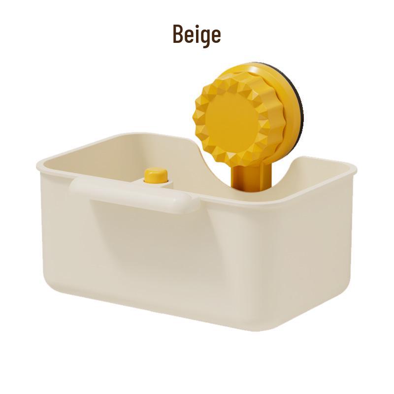 Saugnapf Spülbeckenablaufkorb mit Niederdrückfilter für Teerückstände und Nass-/Trockentrennung.