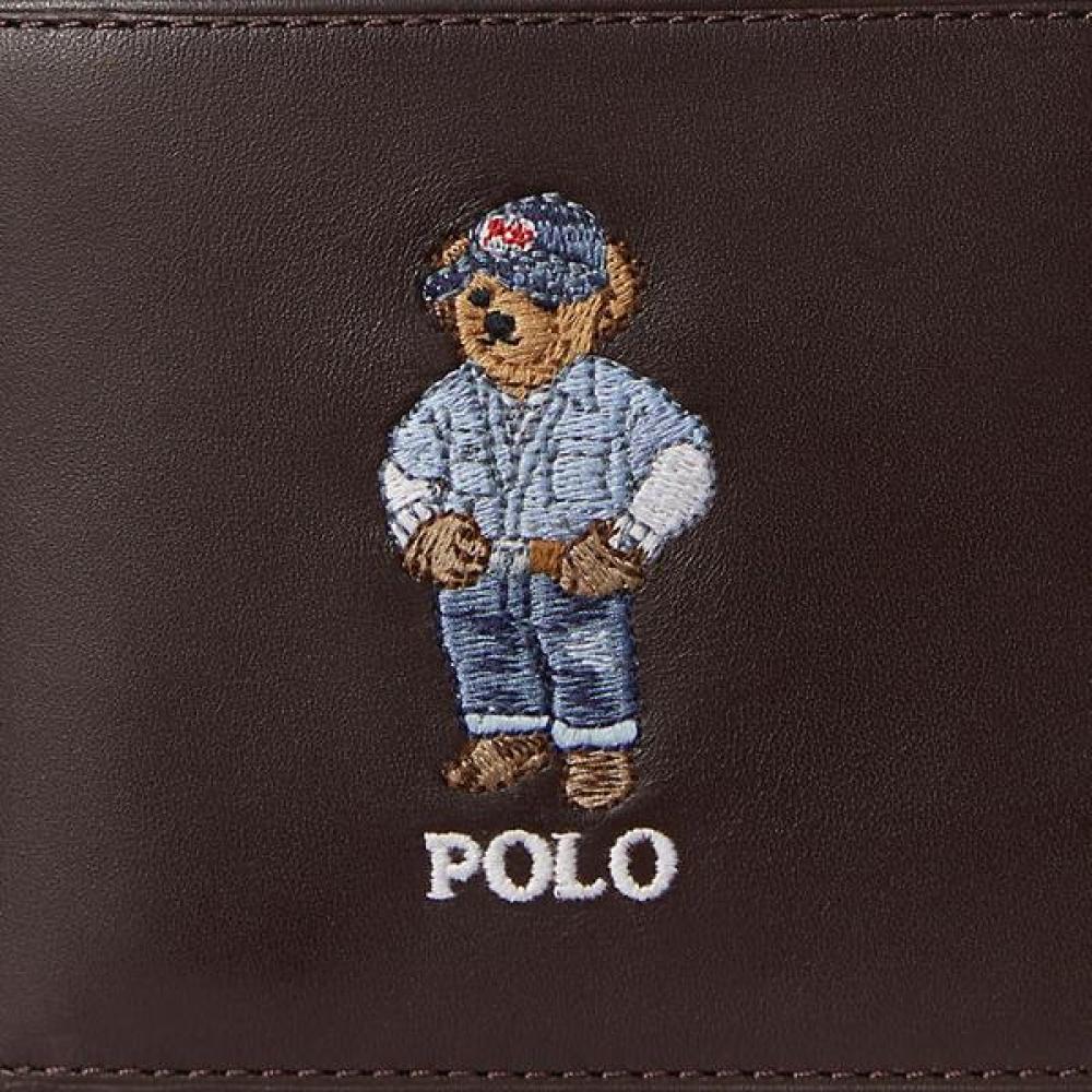 Polo Ralph Lauren Men S Leather Billfold Wallet Polo Bear  mapoSlg0g220357201 
