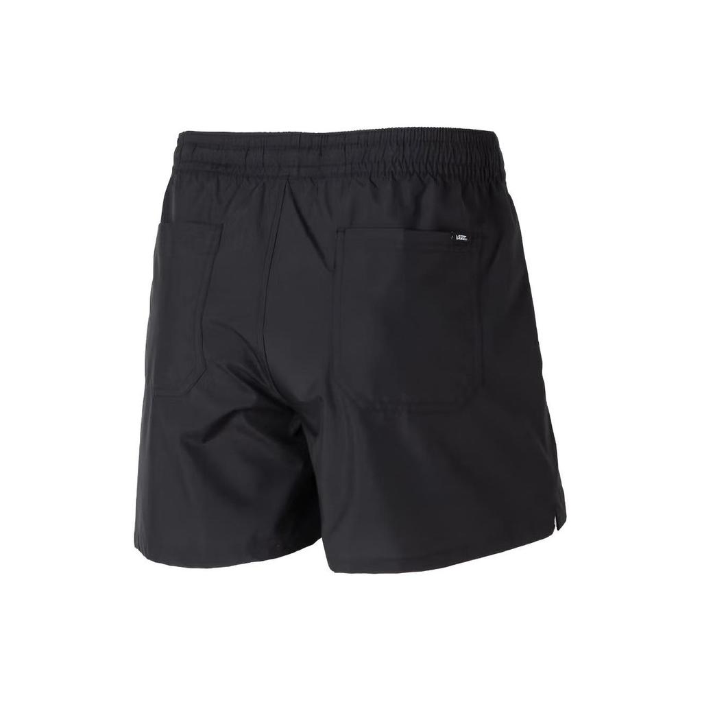 Vans Solid Color Outdoor Sports Elastic Waist Straight Loose Casual Shorts Women Shorts Black VN0A5AR7BLK