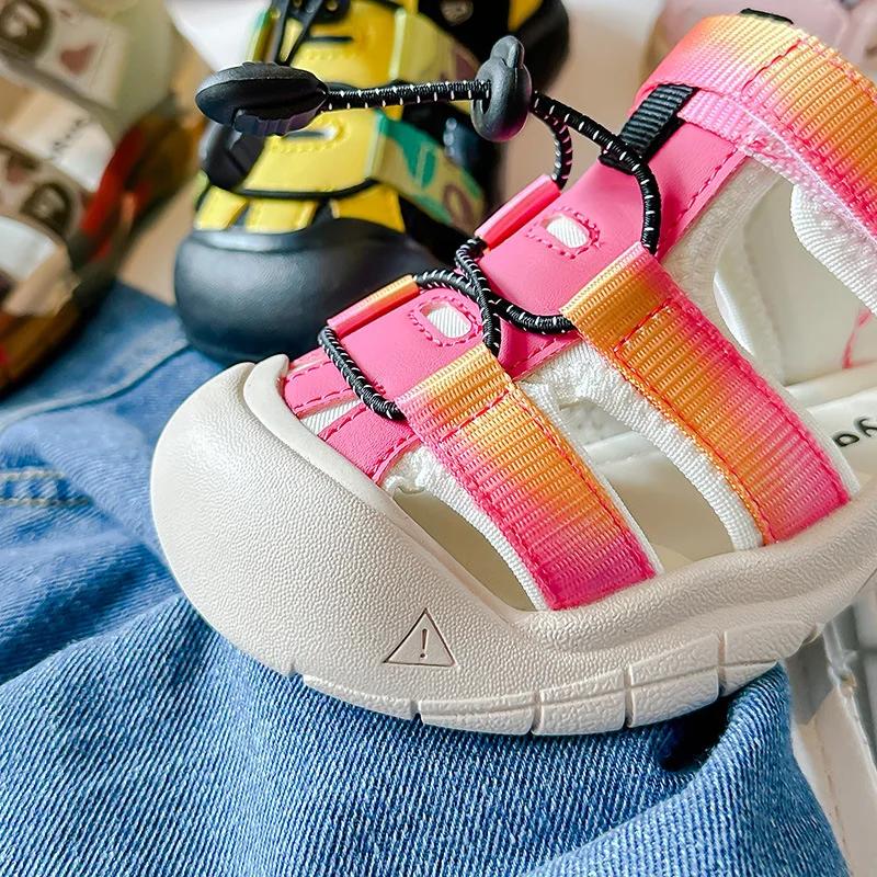 Children Upstream Shoes Summer New Boy's Anti-slip Quick-drying Anti-collision Sandals Girls Fashion Outdoor Wading Shoes I03121