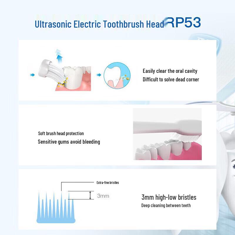 SID Electric Toothbrush Replacement Heads, 4-Pack