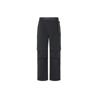 Li Ning Outdoor Serie Freizeit Sport Gewebte Lange Hose Unisex Hose Schwarz AYKWC63-1